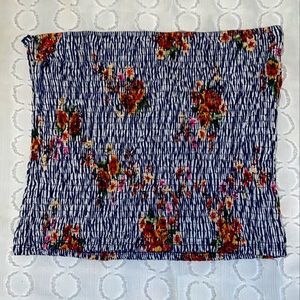 Floral tube top